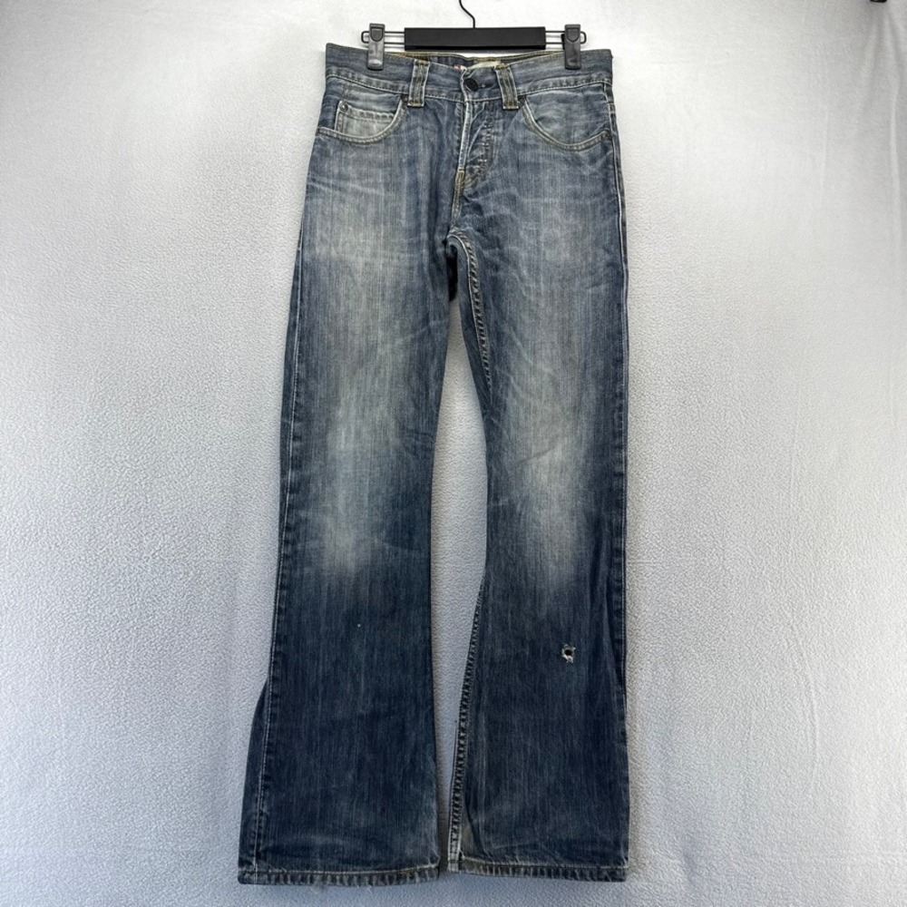 Vintage Levi's Jeans Mens 29x32 Blue 512 Bootcut Distressed Faded y2k Dark Wash